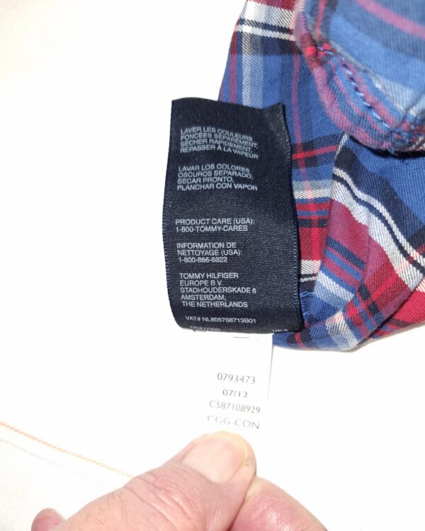 chemise tommy hilfiger bleu garçon – Image 4