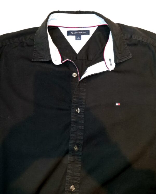Chemise Tommy Hilfiger noire femme – Image 2