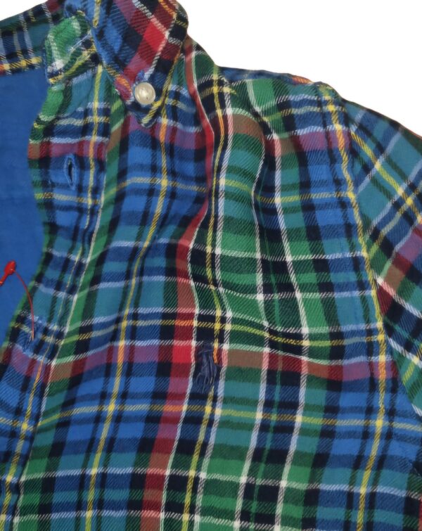Chemise ralph lauren garçon bleu vert – Image 2