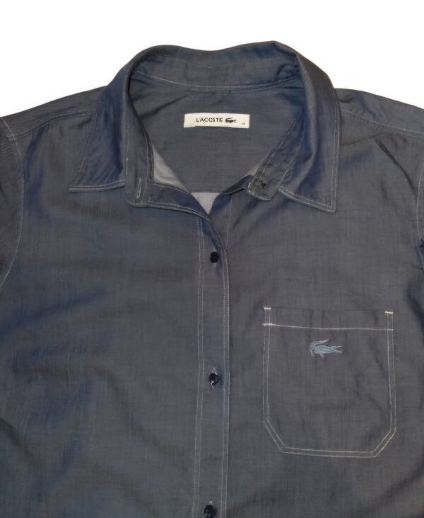 Chemise Lacoste bleue femme – Image 3