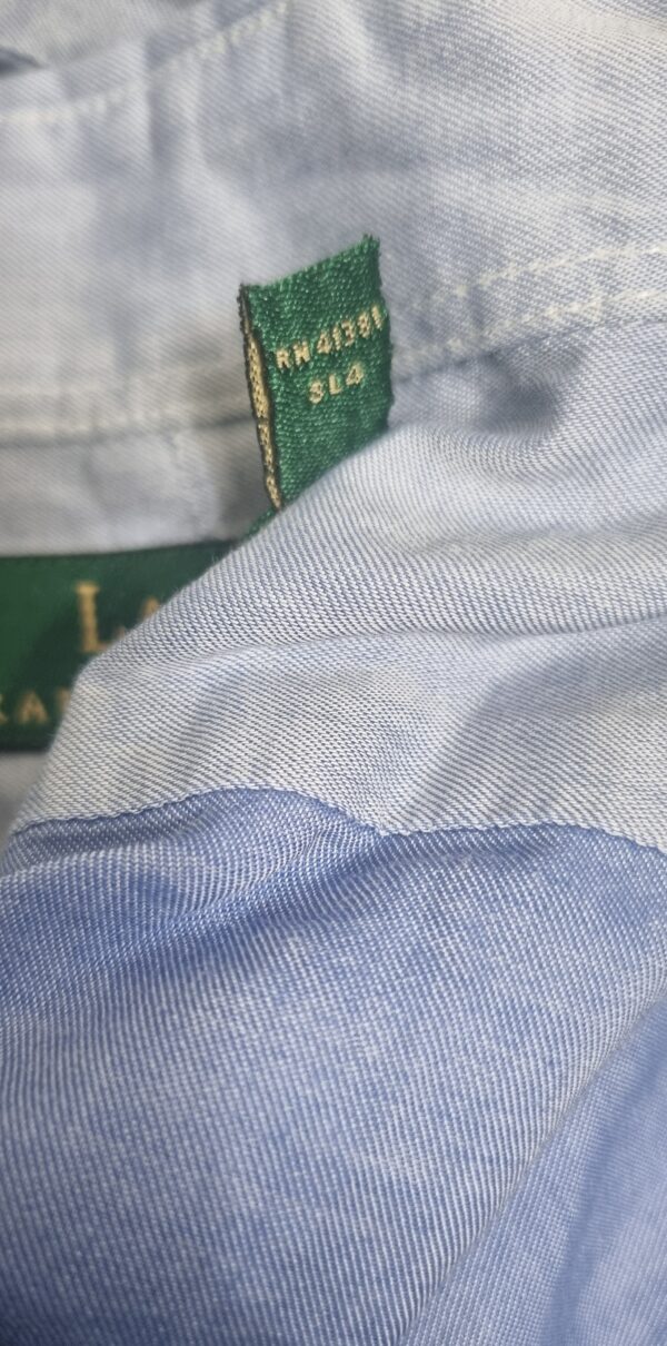 Chemise ralph Lauren bleue homme – Image 4