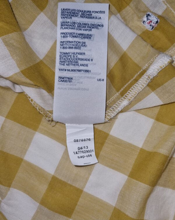 Chemise tommy Hilfiger jaune femme – Image 5
