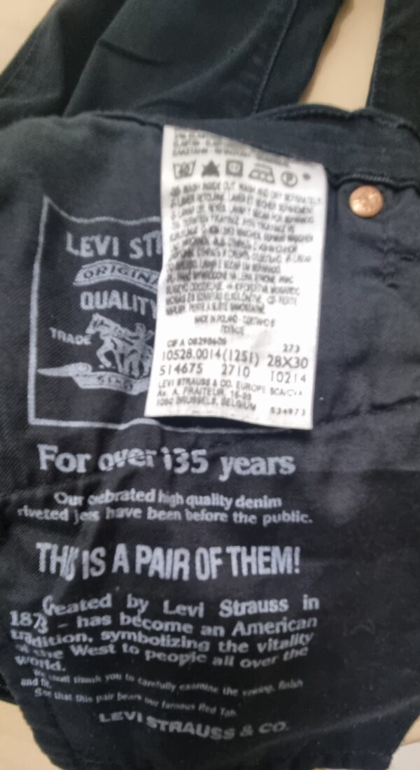 Pantalon jean levi's noir femme – Image 7