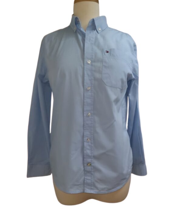 Chemise Tommy Hilfiger bleu fille