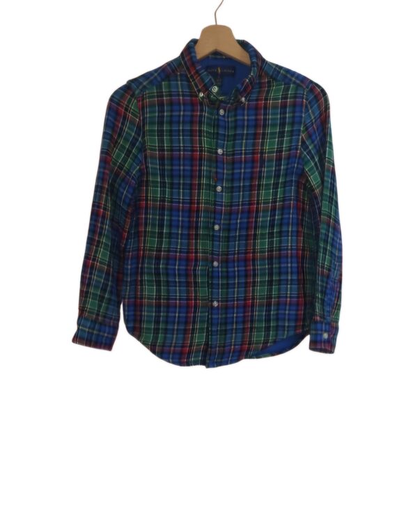 Chemise ralph lauren garçon bleu vert