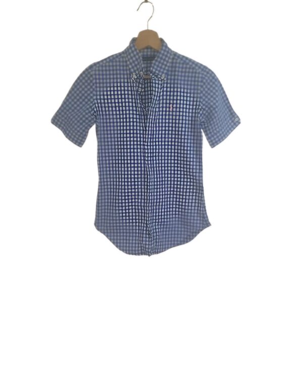 chemise ralph lauren bleu fille