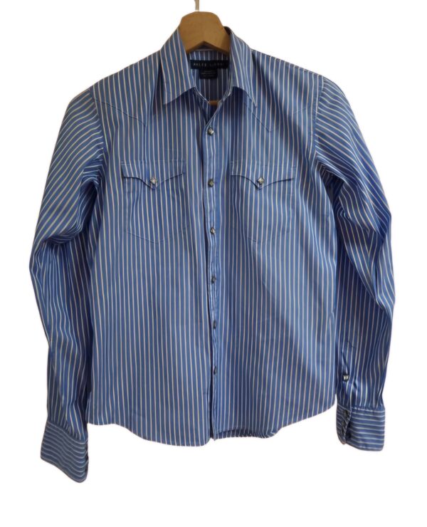 Chemise ralph lauren bleue femme