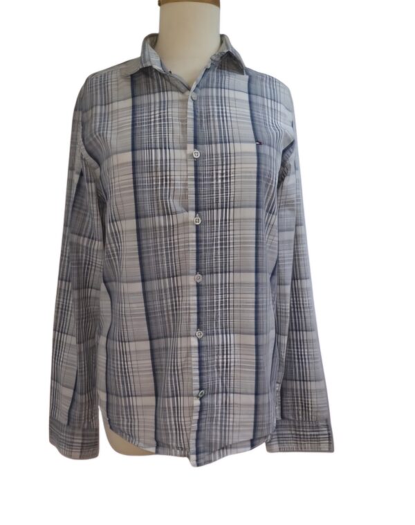 chemise tommy hilfiger gris femme