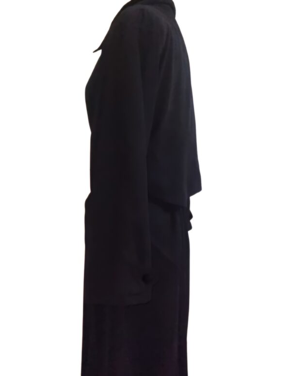 Manteau vintage noir femme – Image 4