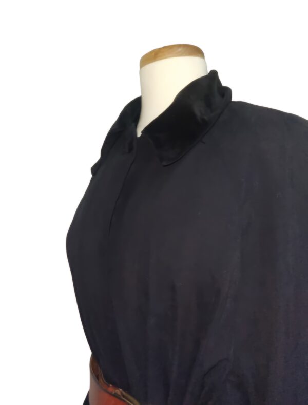 Manteau vintage noir femme – Image 3