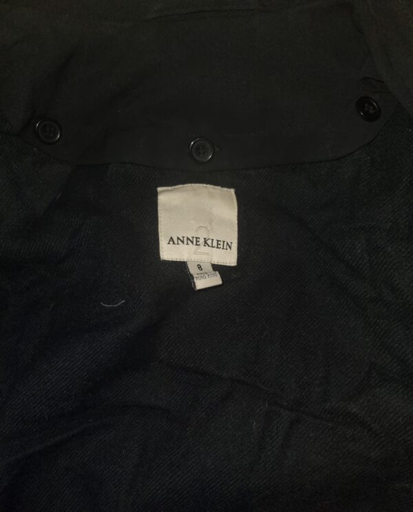 Manteau vintage Anne Klein noir femme – Image 4