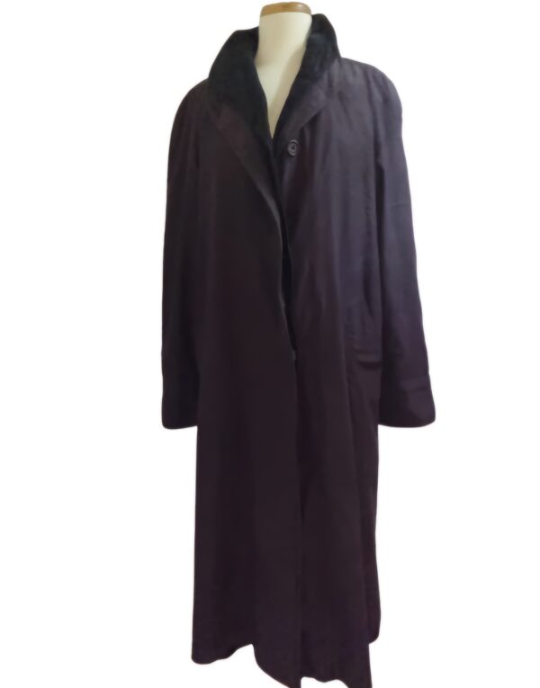 Impermeable vintage Preston York violet femme – Image 2