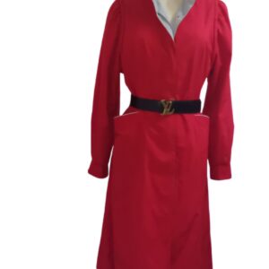 Imperméable vintage weather chasers rouge femme
