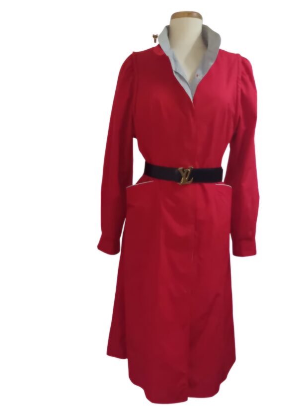 Imperméable vintage weather chasers rouge femme