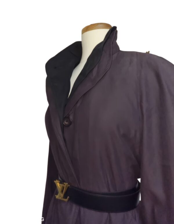 Impermeable vintage Preston York violet femme – Image 3