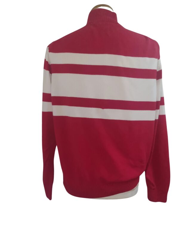 Pull Tommy Hilfiger rouge homme – Image 2