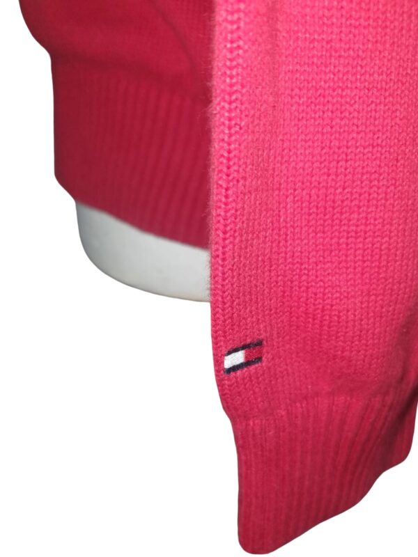 Pull Tommy Hilfiger rouge homme – Image 3