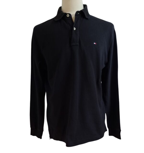 Polo Tommy Hilfiger noir Homme