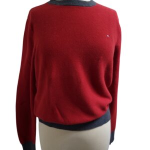 Pull Tommy Hilfigger rouge femme