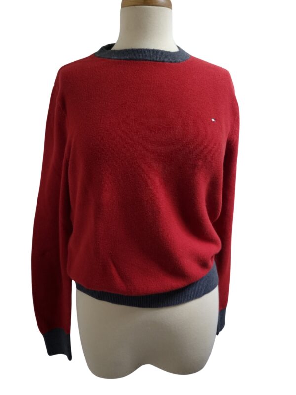 Pull Tommy Hilfigger rouge femme